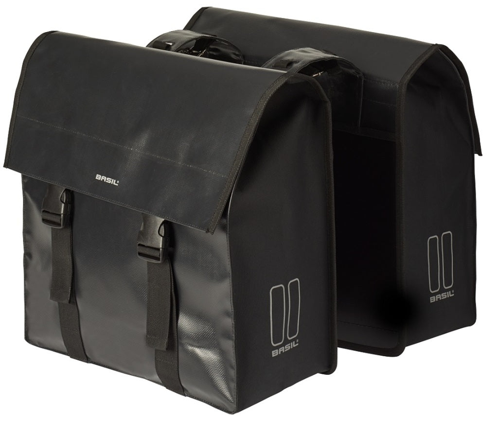 Dubbele-Fietstas-Basil-Urban-Load-Black-48-53-Liter Dubbele-Fietstas-Basil-Urban-Load-Black-48-53-Liter